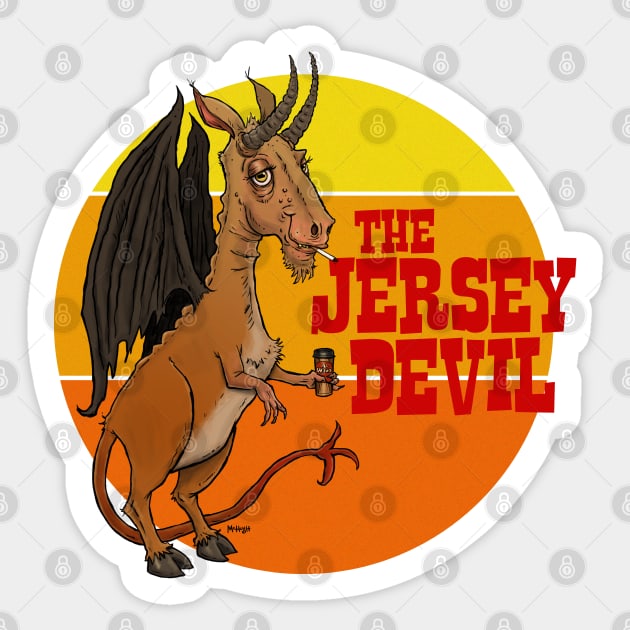 The Jersey Devil (Wawa) Sticker by mcillustrator